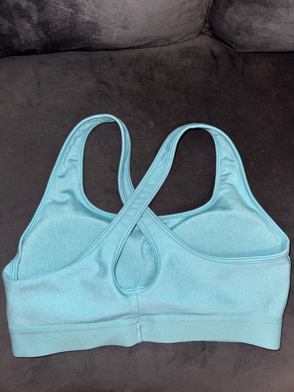 Under Armour Light Aqua Crossback Sports Bra - Picture 2 of 4